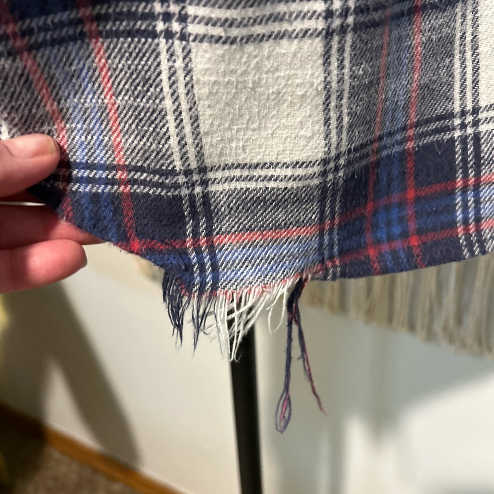 American Eagle Oversized Fit Distressed Button Down Flannel - Picture 8 of 11